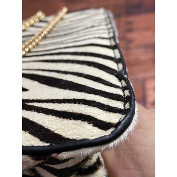 Aqua Zebra-Print Frame Crossbody – 100% Exclusive Color Black/White NIP - Picture 6 of 12